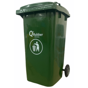 Contenedor basura Qrubber 240 L verde