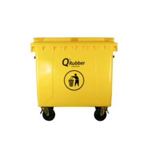 Contenedor basura Qrubber 660 L amarillo