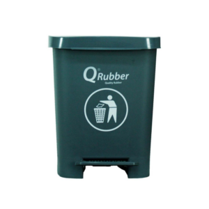 Contenedor basura Qrubber C 30 L con pedal gris