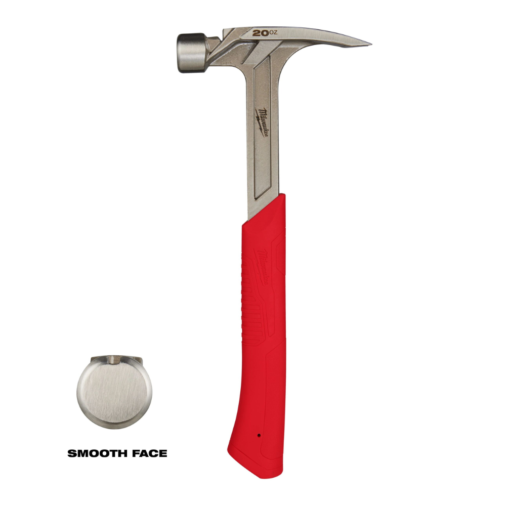 Martillo de encuadre cara lisa de 20oz Milwaukee