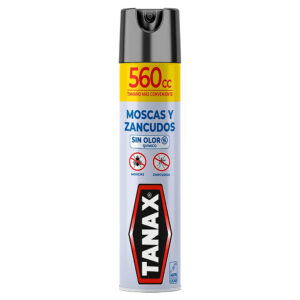 Insecticida Tanax aerosol moscas y zancudos sin olor 560 ml
